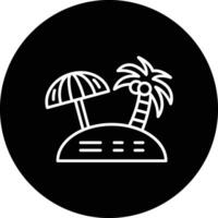 Beach Vacation Vector Icon