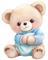 süß Teddy Bär Illustration. ai generativ png