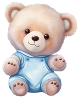 linda osito de peluche oso ilustración. ai generativo png