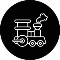 vapor tren vector icono