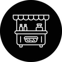Hot Dog Stall Vector Icon