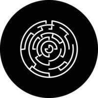 Hedge Maze Vector Icon