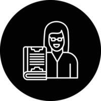 Professor Female Vector Icon