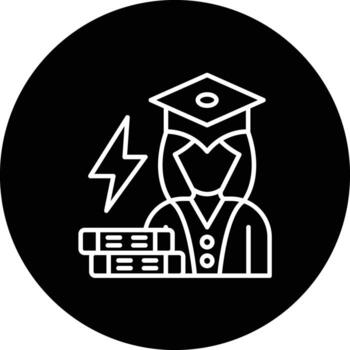 estudiar carga vector icono