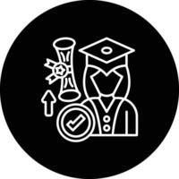 Postgraduate Student Vector Icon