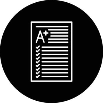 Grade Vector Icon