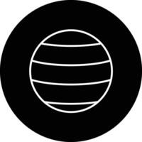 Yoga Ball Vector Icon