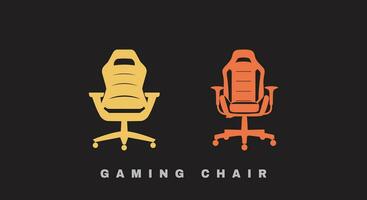 Game in Style Fashionable Gaming Chair Illustrations in Vector Format