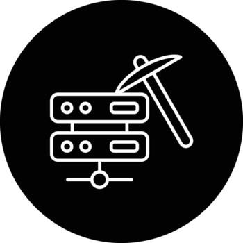 Data Mining Vector Icon