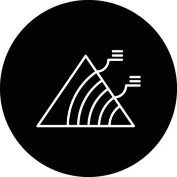 Ternary Contour Plot Vector Icon