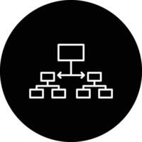 Labeled Hierarchy Vector Icon