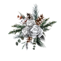 bouquet de noël aquarelle png