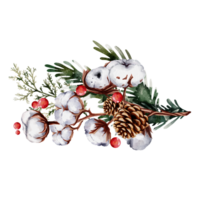 Watercolor Christmas Bouquet png