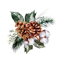 Watercolor Christmas Bouquet png