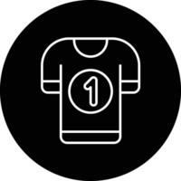 hockey jersey vector icono