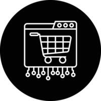 Ecommerce Platform Development Vector Icon