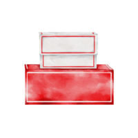 Gift box watercolor png