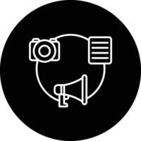 Media Liaison Vector Icon