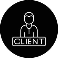 clientela vector icono