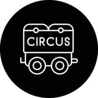 Circus Wagon Vector Icon