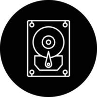 icono de vector de disco duro