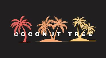 Coconut Tree Vector Illustration Set   Complete Collection of Palm Tree Artwork