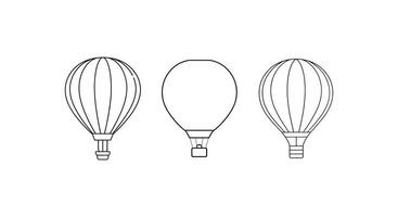 Clásico caliente aire globo vectores ideal para nostálgico y encantador obra de arte