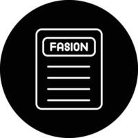 Fashion News Vector Icon