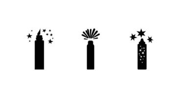 Festive Illumination Glowing Firecrackers Vector Elements for Festive Atmosphere