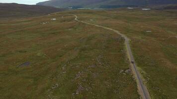 Van driving on the roads of Scotland video