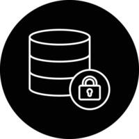 Database Lock Vector Icon