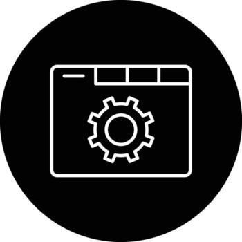 Browser Setting Vector Icon
