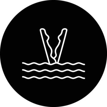 Synchronized Diving Vector Icon