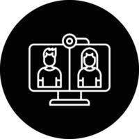 Video Conferencing Vector Icon