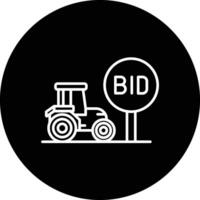 Agricultural Auction Vector Icon
