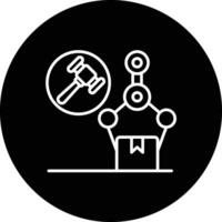 Machinery Auction Vector Icon