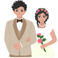 wedding couple cartoon png