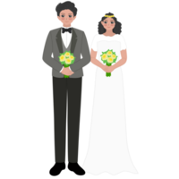 Casamento casal desenho animado png