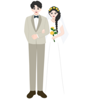 Casamento casal desenho animado png