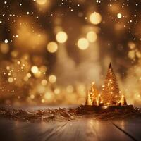 Navidad luces antecedentes ai generativo foto