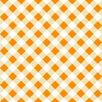 Orange plaid pattern background. plaid pattern background. plaid background. For backdrop, decoration, gift wrapping, gingham tablecloth, blanket, tartan, fashion fabric print. vector