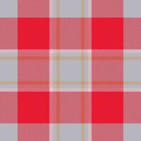 Plaid check pattern. Seamless fabric texture. Tartan textile print. vector