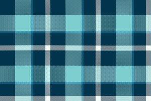 Plaid background, check seamless pattern in blue. Vector fabric texture for textile print, wrapping paper, gift card or wallpaper.