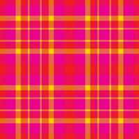 Plaid seamless pattern. Check fabric texture. Vector textile print.