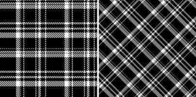 Vector textile pattern of background fabric texture with a tartan plaid check seamless.