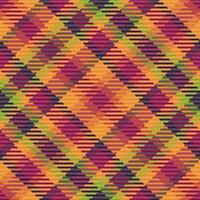 Tartan check textile of seamless fabric pattern with a vector texture plaid background.