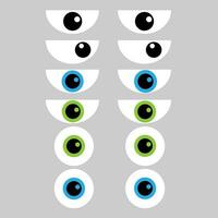 Eyes icon vector set. see illustration sign collection. watch symbol or logo.