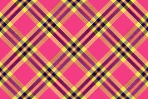 Check tartan fabric of seamless vector texture with a pattern textile plaid background.