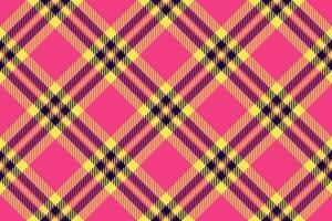 Check tartan fabric of seamless vector texture with a pattern textile plaid background.