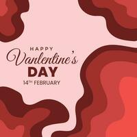 Valentine Day Abstract background with Red rose Color vector